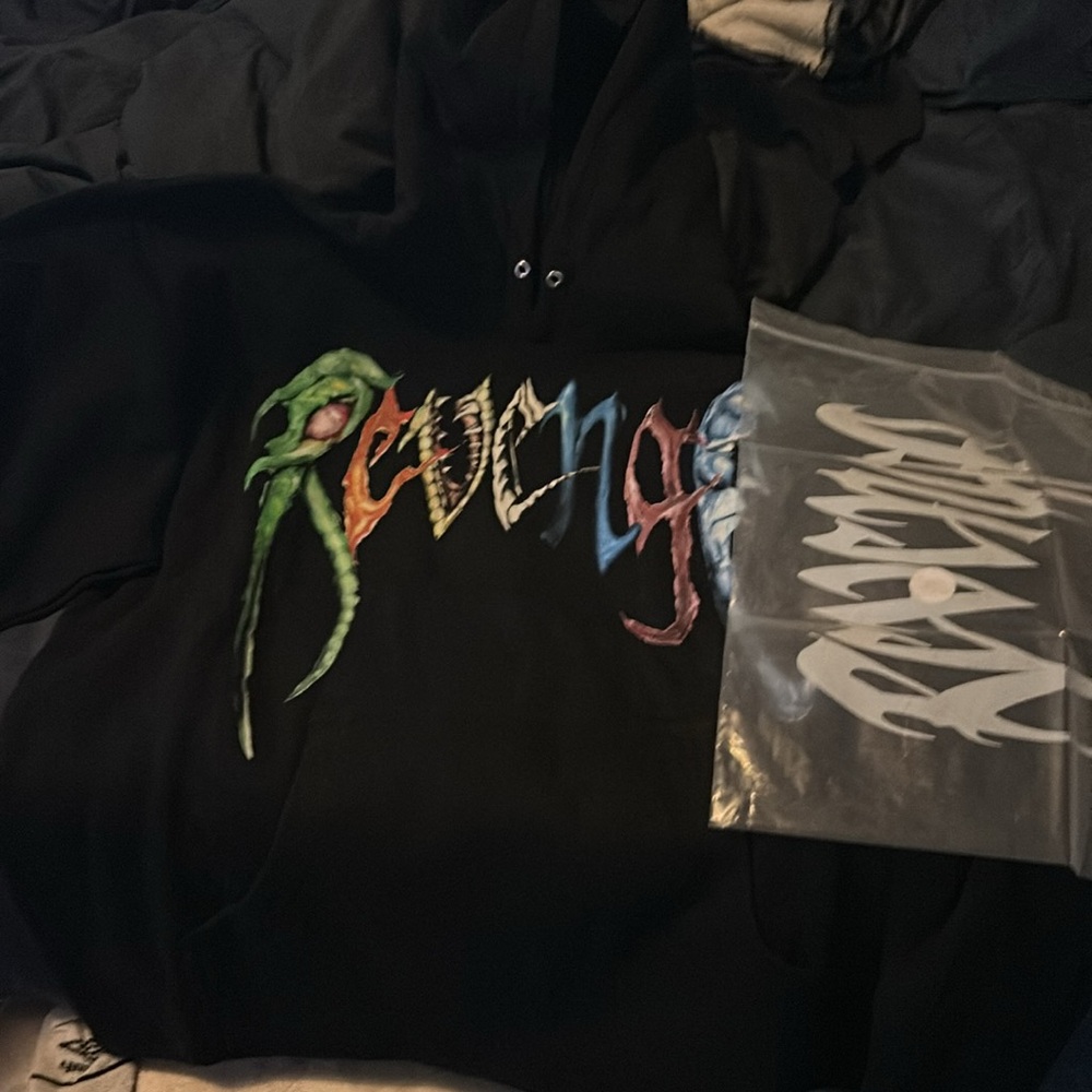 Black revenge, and Trippie Redd Collab Hoodie with Colorful Graphic - Picture 9 of 10